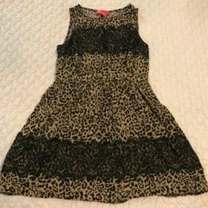 Leopard and lace dress